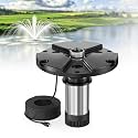 Ecospray 450W Floating Pond Fountain, for Small Lakes and Large Ponds, 4 Spray Nozzles Included, 100 ft Cord