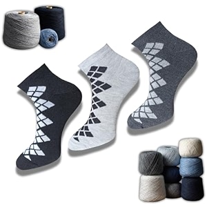 men39s cotton heel and toe low cut flat knit sportswear socks pack of 3
