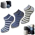 Men's Cotton Heel And Toe Low Cut Flat Knit Sportswear Socks (Pack of 3)