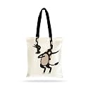 Fashionable Design Tote Bags Women Shoulder Bag-Printed Silhoutte Cotton Bag-Zipper-Ecofriendly Travel Bag-Pack of 1