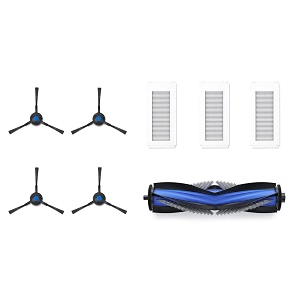 ecovacs original accessory kit for deebot n30 n30 plus amp n30 pro omni only 1 x roller brush 4 x side brush amp 3 x epa filter  not compatible to any other model