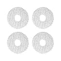 ECOVACS Original Accessory Reusable Mopping Pads (Pack of 4) for DEEBOT N30 PRO Omni, Washable Microfiber Cloth Cleaning Pads Floor Wipes Floor Tiles Grey Spares (Not Compatible to Any Other Model)
