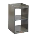 ECR4Kids 2-Cube Double-Sided Vertical Storage Organizer, Classroom Furniture, Grey Wash