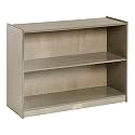 ECR4Kids 2-Shelf Mobile Storage Cabinet, Single-Sided, Grey Wash