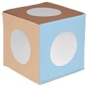ECR4Kids SoftZone Mirror Activity and Sensory Play Cube, Baby Essentials, Earthtone