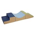 ECR4Kids SoftZone Traversing Trio Climber, Beginner Playset, Earthtone, 3-Piece
