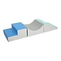 ECR4Kids SoftZone Traversing Trio Climber, Beginner Playset, Contemporary, 3-Piece