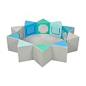 ECR4Kids SoftZone Wall of Mirrors Activity Center, 3-Piece, Contemporary