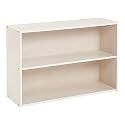 ECR4Kids Streamline 2-Shelf Storage Cabinet, 24in High, White Wash