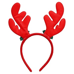 ecraftindia christmas headband glitter reindeer antlers design hair bandred golden hair accessories for xmas party gift for children girls decorations items