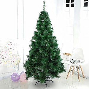 ecraftindia big christmas tree 5 feet  xmas tree for table home office party decoration  christmas tree decoration items ornaments