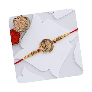 ecraftindia designer peacock rakhi for brother bhaiya bhai