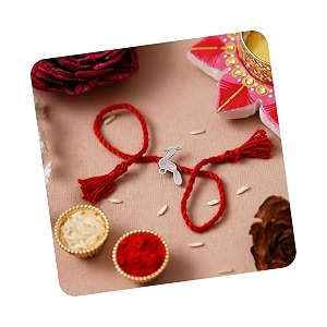 ecraftindia peacock designer 925 sterling silver rakhi for brother with roli chawal pack