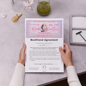 ecraftindia friendship contract agreement - best friend agreement gift for friendship day - best friend friendship agreement for friends
