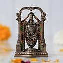 eCraftIndia Handcrafted Resin Bronze Tirupati Balaji Idol | God Venkateswara Statue for Home Temple, Pooja Room, Car Dashboard, Office Decor | Spiritual Gift for Wedding, Anniversary, Diwali