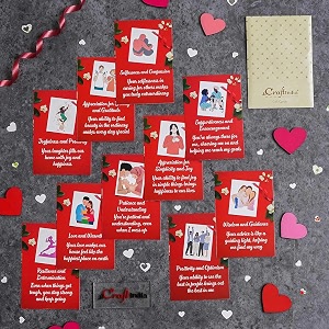ecraftindia set of 10 messages greeting card for wife  valentine gift for wife  gift cards  greeting cards for valentine39s day  valentine cards