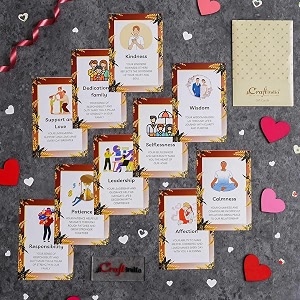 ecraftindia set of 10 messages greeting cards for husband  valentine gift for husband  gift cards  greeting cards for valentine39s day  valentine cards