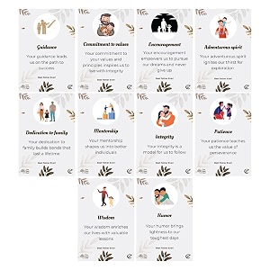 ecraftindia set of 10 messages greeting cards for father  gift cards for father39s day