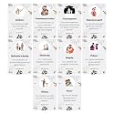 eCraftIndia Set of 10 Messages Greeting Cards for Father | Gift Cards for Father's Day