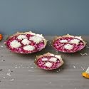 eCraftIndia Set of 3 Golden Metal Handcrafted Decorative Lotus Urli Bowl for Home Decor- Urli for Floating Flowers - Diwali Decoration Items for Home Decor - Housewarming, Diwali Gift