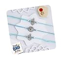 eCraftIndia Set of 3 Lord Shiva Trishul, Ganesha, Krishna Religious Designer Rakhis, Best Bro Ever Fridge Magnet with Roli Chawal Pack - Rakhis for Brother, Bhabhi, Kids