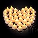 eCraftIndia Set of 6 White Water Sensor Battery Operated Waterproof Flameless Flickering LED Tea Light Candles | T Light Candles | Gift for Diwali, Christmas | Diwali Decoration Items for Home Decor