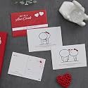eCraftIndia Set of 8 Love Post Cards with Heartfelt Greetings Card for Valentine's Day Valentine Gift for Girlfriend Boyfriend Husband Wife Her Him | Valentine Day Decoration Items
