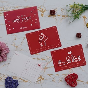ecraftindia set of 8 love greeting cards hugs kisses cuddle greeting card for valentine39s day  valentine gift for girlfriend boyfriend husband wife her him  valentine day decoration items
