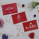 eCraftIndia Set of 8 Love Greeting Cards Hugs Kisses Cuddle Greeting Card for Valentine's Day | Valentine Gift for Girlfriend Boyfriend Husband Wife Her Him | Valentine Day Decoration Items