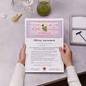 eCraftIndia Sibling Agreement for Brother & Sister - Certificate Gift for Rakshabandhan, Bhai Dooj, Birthday - Perfect for Celebrating Sibling Love and Bond