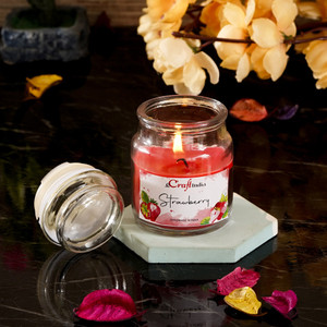 ecraftindia strawberry jar candle candle