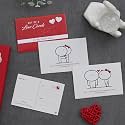 eCraftIndia Valentine Gift for Girlfriend Boyfriend| Golden Red Rose Showpiece, Set of 8 Be My Valentine Forever Love Valentine Cards| Valentine Day Gift for Husband Wife Valentine Day Decoration Item
