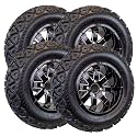 eCustomrim 4-Pack 23X10.50-12 Golf Cart ATV Offroad Tire Wheel Assembly