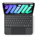 edaiser Swivel Keyboard Case iPad mini 7th A17 Pro &amp; 6th Generation Black