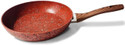 EDBIRET Non-Stick Frying Pan with Wooden Handle Fry Pan 26 cm diameter 1.5 L capacity (Aluminium, Non-stick, Induction Bottom)