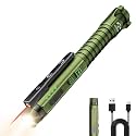 EDC Flashlight Rechargeable,800 Lumen Small Flashlight with Magnetic Clip & Base, 11 Modes LED Flashlight,Glass Breaker&Bottle Opener, USB-C Flashlight for Working,Home and Emergency