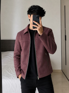 Eddicted Full Sleeve Solid Men Jacket