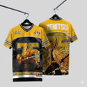 Eddicted Graphic Print Men V Neck Yellow