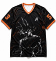 Eddicted Printed Men V Neck Black T-Shirt