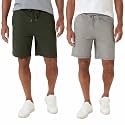 Eddie Bauer Men’s Comfort Fit Lounge Shorts, 2-Pack