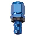 Edelbrock 624010 Twist-Lok Red/Blue Anodized Aluminum -6AN Straight Hose End