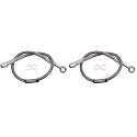 Edelbrock Russell 657032 Endura 10mm Banjo to Straight -3AN Brake Hose Assembly - 15" (Pack of 2)