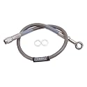 Edelbrock Russell 657032 Endura 10mm Banjo to Straight -3AN Brake Hose Assembly - 15"