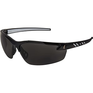 edge eyewear dz116-g2 safety glasses black with smoke lens