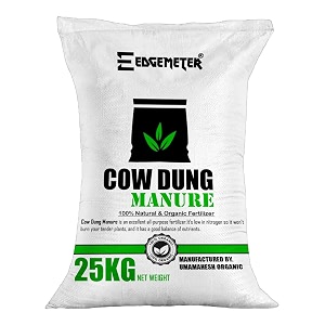 cow dung manure for plants 25kg  organic fertilizer for home garden