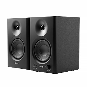 edifier mr4 powered studio monitor 20 speakers 42 watts black - auxiliary