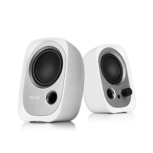 edifier r12u stereo computer bookshelf speakers - white