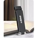 EDISHINE Book Light for Reading at Night, 3 Colors & Stepless Dimming Brightness, USB Rechargeable LED Bookmark Lamp in Bed with Memory Function, Clip on Booklight for Bookworms,Kids (Black)
