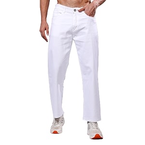 EditLook Mens Denim Cotton Blend Oversized Loose