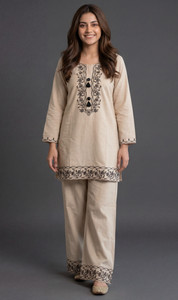 EDLEY ALLAN Women Embroidered Straight Kurta